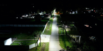 Servicios | Presidente Perón avanza con su plan de reconversión lumínica y lleva tecnología LED al barrio Santa Teresita